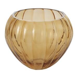Cyder Amber Color Glass Vase $48 MSRP